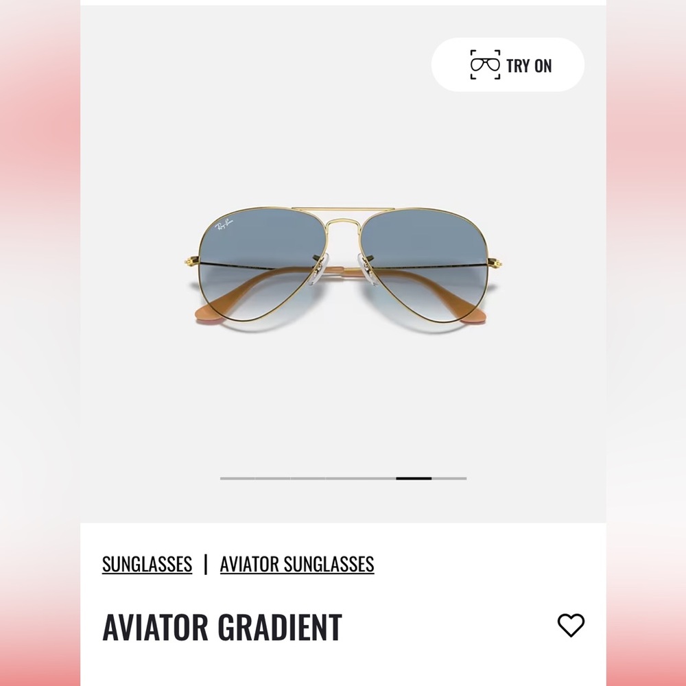 Blue Aviator Gradient Sunglasses for sale!